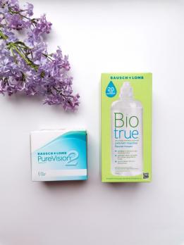Контактные линзы PureVision + раствор Biotrue