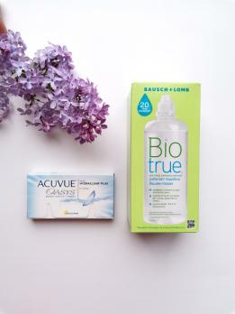 Контактные линзы Acuvue Oasys + раствор Biotrue