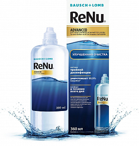 Раствор для линз RENU Advanced  360 мл